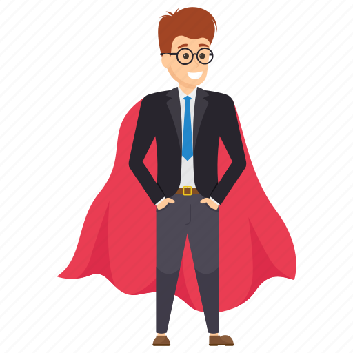 Fast employee, profitable worker, super manager, superman, workplace asset icon - Download on Iconfinder