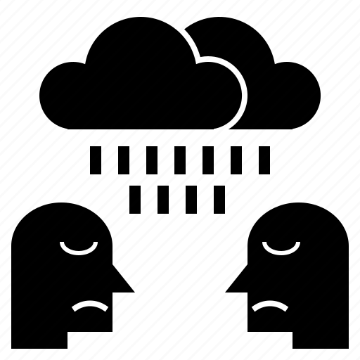 Depress, depression, gloom, rain, sad, unhappy icon - Download on Iconfinder