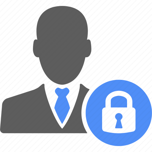 Businessman, manager, lock, safe, security icon - Download on Iconfinder