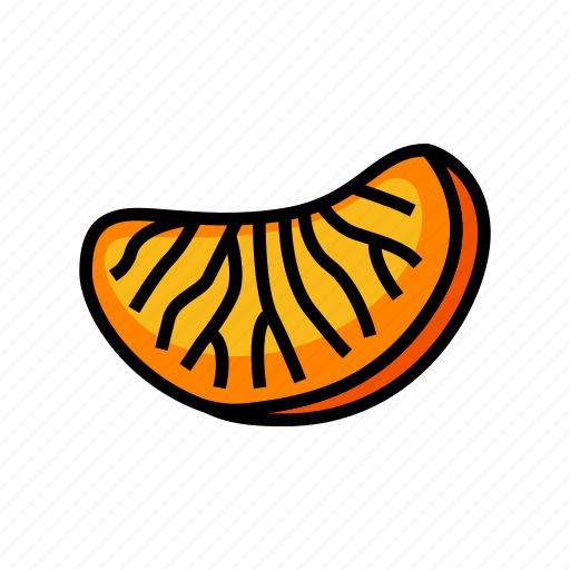 Wedge, mandarin, clementine, orange, fruit, tangerine icon - Download on Iconfinder