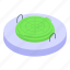 green, manhole, isometric 