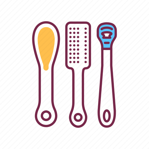 Foot file, instruments, pedicure, remover, scrubber, shaver hard, tools icon - Download on Iconfinder