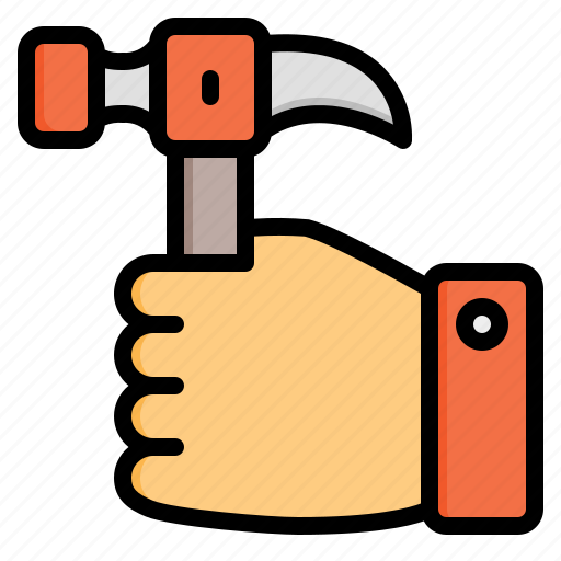 Assembly, manual, hammer, construction, hand, tools icon - Download on Iconfinder
