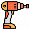 screwdriver, hand, drill, cordless, construction, tools, drilling, machine, drillin