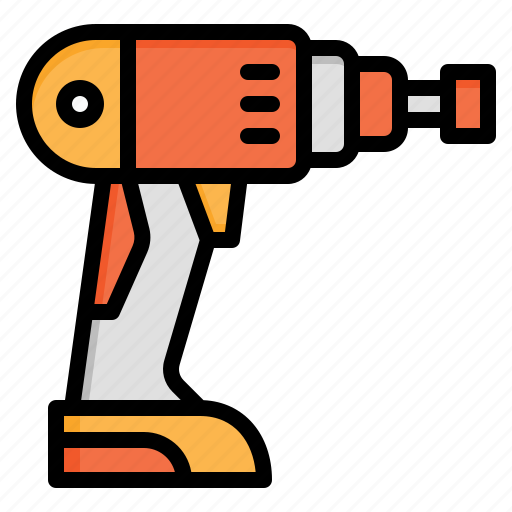 Screwdriver, hand, drill, cordless, construction, tools, drilling icon - Download on Iconfinder