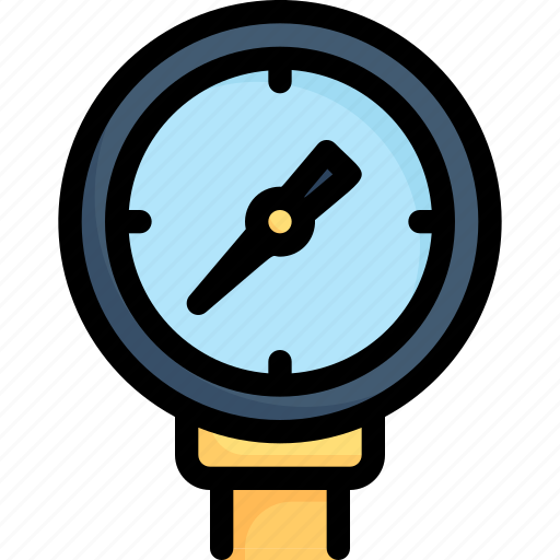 Factory, gauge, indicator, industries, manufacturing, mass production, pressure meter icon - Download on Iconfinder