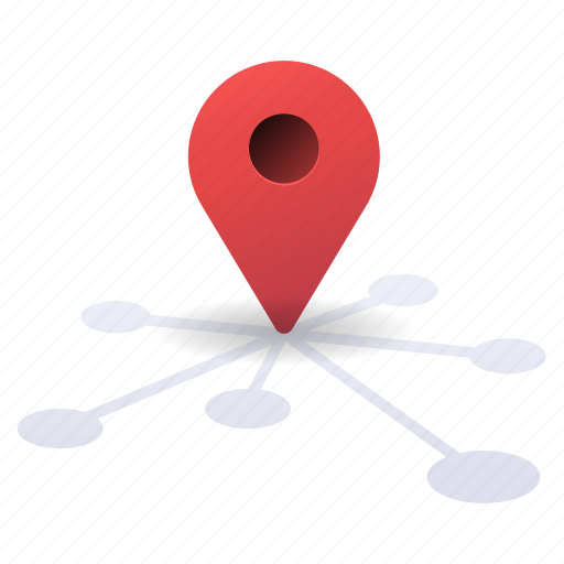 Direction, hub, location, map, navigation, link icon - Download on Iconfinder