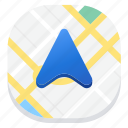 arrow, direction, location, map, navigation, gps