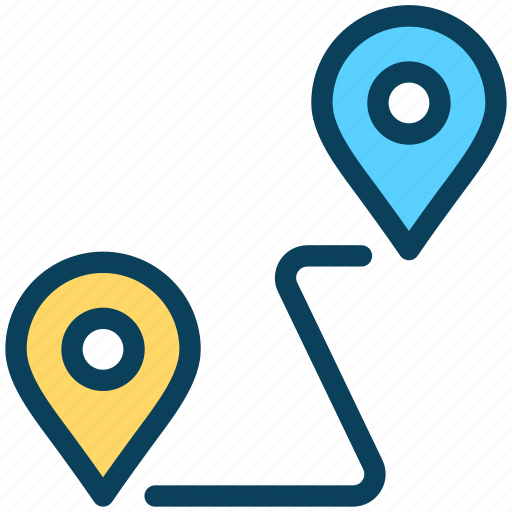 Location, map, route, direction, gps, road icon - Download on Iconfinder
