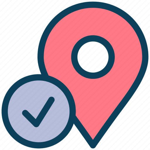 Location, map, pin, marker, check, right icon - Download on Iconfinder