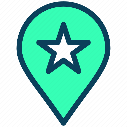 Location, map, pin, favorite, star icon - Download on Iconfinder