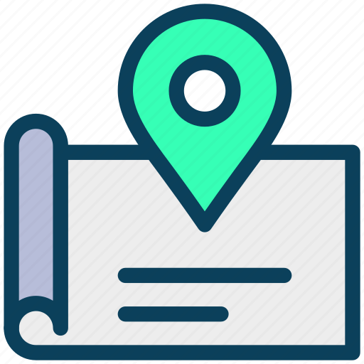 Location, map, pin, navigation, gps, paper icon - Download on Iconfinder