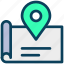 location, map, pin, navigation, gps, paper 