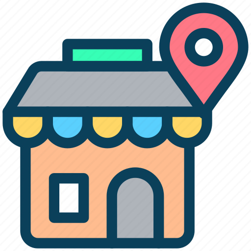 Location, map, pin, place, shop, navigation icon - Download on Iconfinder