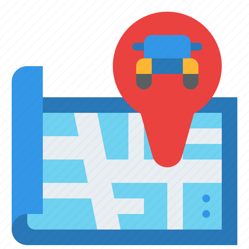 Car, location, map, position icon - Download on Iconfinder