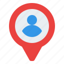 location, map, pin, user
