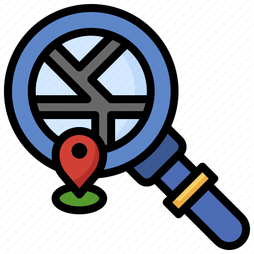 Search, location, loupe, placeholder, destination, magnifying, glass icon - Download on Iconfinder