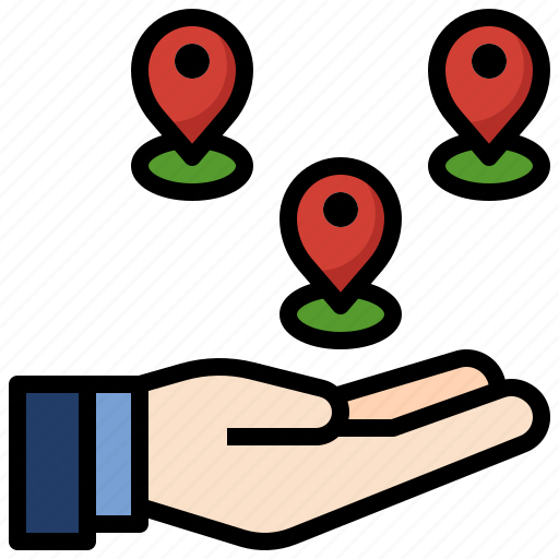 Share, location, map, pointer, placeholder, give, pin icon - Download on Iconfinder
