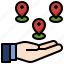 share, location, map, pointer, placeholder, give, pin 
