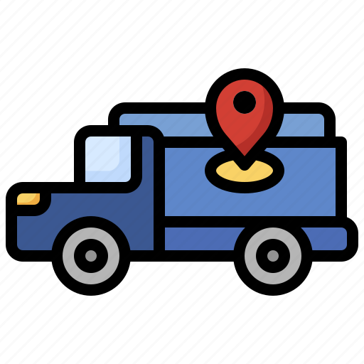 Tracking, gps, navigation, delivery, truck, transportation icon - Download on Iconfinder