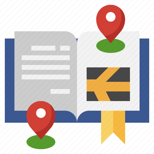 Map, book, placeholder, atlas, education, world icon - Download on Iconfinder