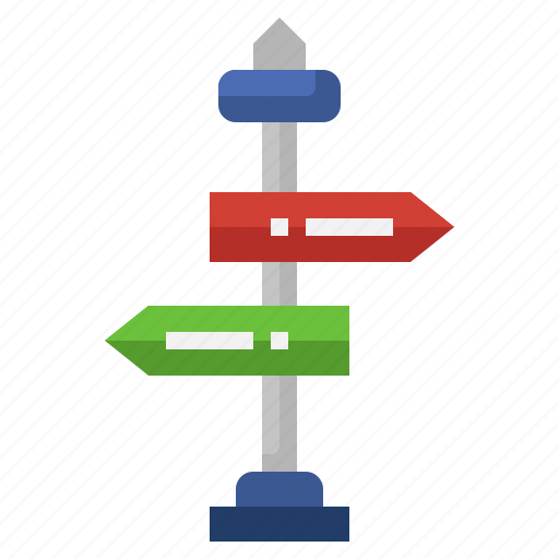 Signpost, traffic, sign, signaling, way, post icon - Download on Iconfinder