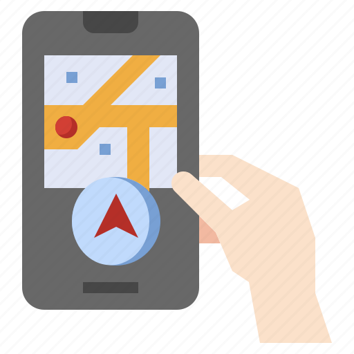 Smartphone, mobile, map, placeholder, navigation, maps, navigator icon - Download on Iconfinder