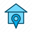 home, location, house, map 