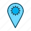 pin, settings, location, map 