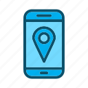 map, mobile, location, phone