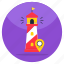 lighthouse location, lighthouse direction, gps, navigation, geolocation 