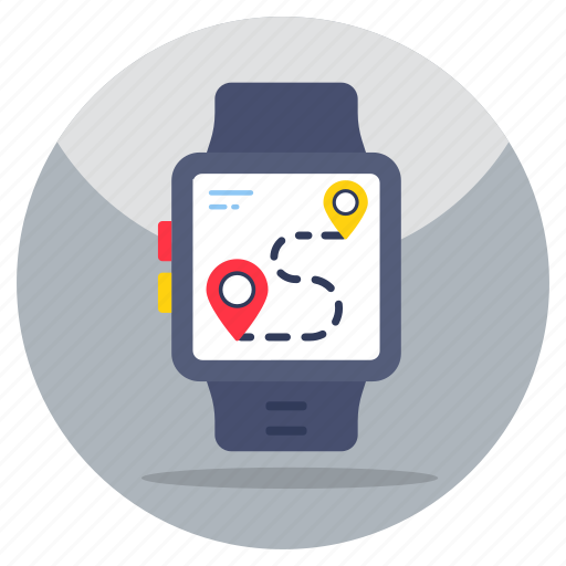Smartwatch location, direction, gps, smartband, navigation icon - Download on Iconfinder