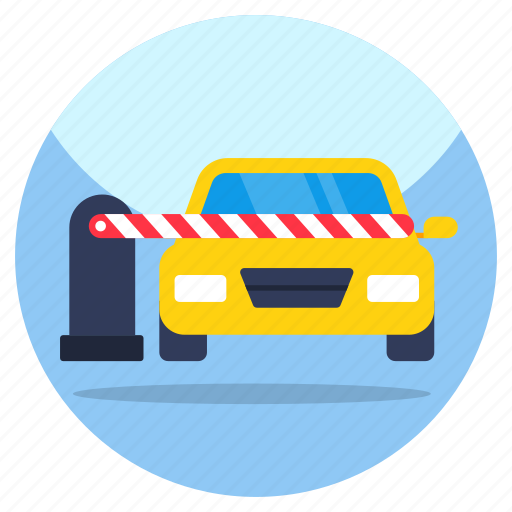 Toll plaza, toll booth, toll gate, barrier, barricade icon - Download on Iconfinder