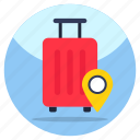 travel bag location, direction, gps, navigation, geolocation