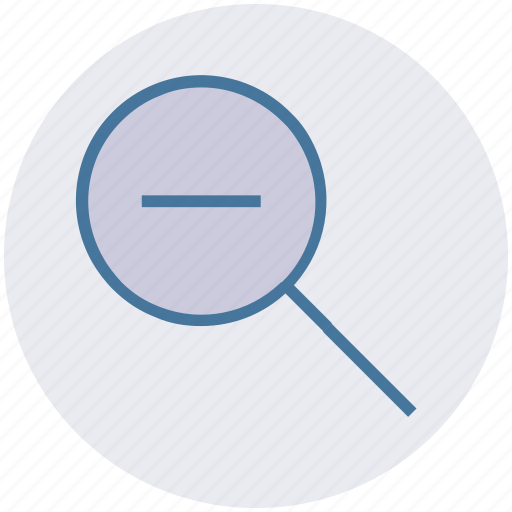 Glass, magnifying, minus, out, search, zoom, zoom out icon - Download on Iconfinder