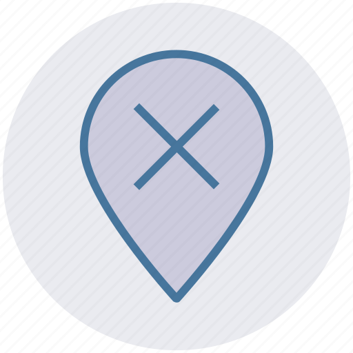 Cross, direction, location, map, pin, world location, wrong icon - Download on Iconfinder
