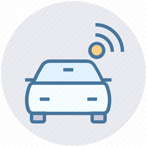 Car, internet, signal, smart car, transport, vehicle, wifi icon - Download on Iconfinder