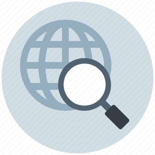 Earth, explore, globe, magnifier, search, search engine, world icon - Download on Iconfinder