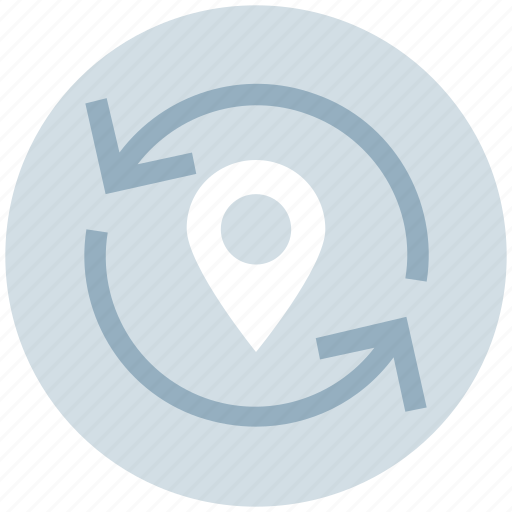 Arrows, direction, gps, location, map pin, navigation, pointer icon - Download on Iconfinder