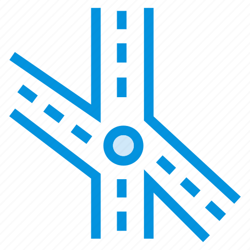 Bridge, direction, point, road, sign, traffic, vehicle icon - Download on Iconfinder