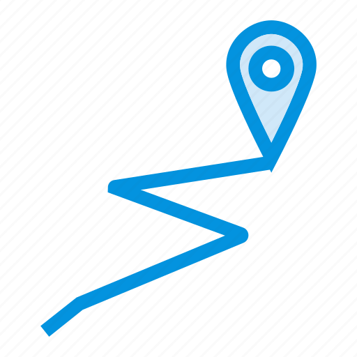 Gps, line, location, map, navigatiobn, tracing, track icon - Download on Iconfinder