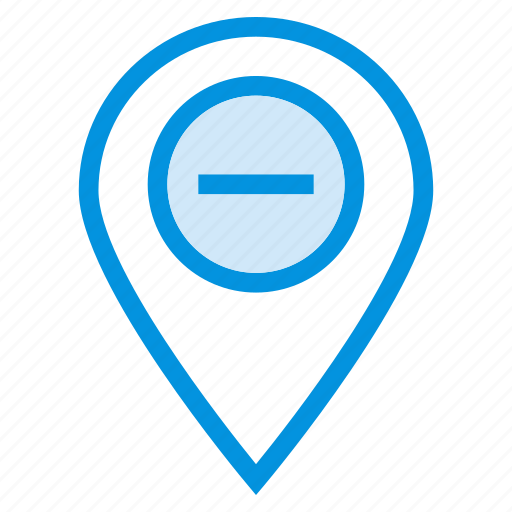 Delete, gps, map, minus, navigation, pin, remove icon - Download on Iconfinder