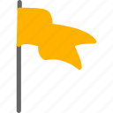 fluttering, location, plain, flag