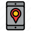 cell, location, map, mobile 