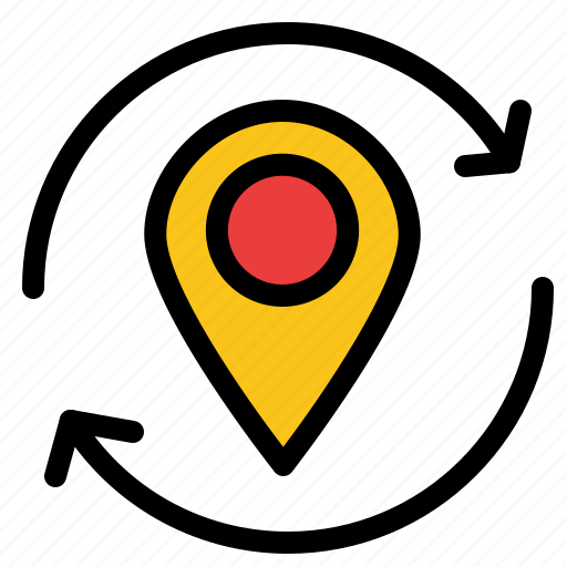 Arrow, location, map, marker, pin icon - Download on Iconfinder
