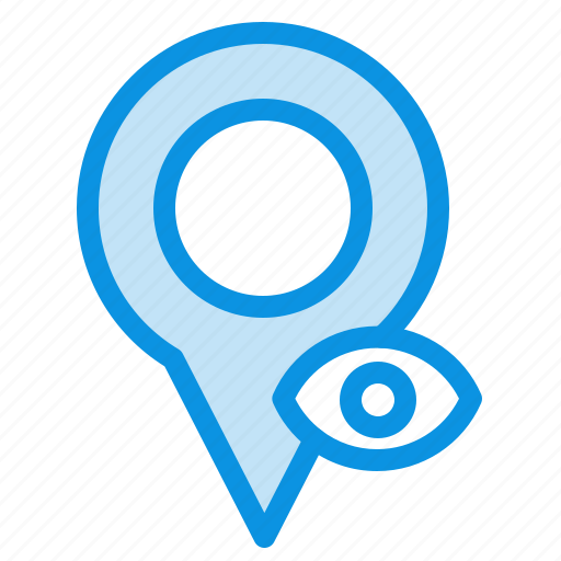 Eye, location, map, pointer icon - Download on Iconfinder