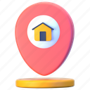 home, home location, home address, location pointer, pin 