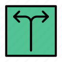 arrow, direction, road, sign, traffic