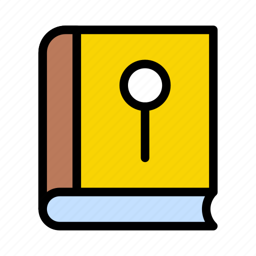 Book, history, marker, pin, records icon - Download on Iconfinder