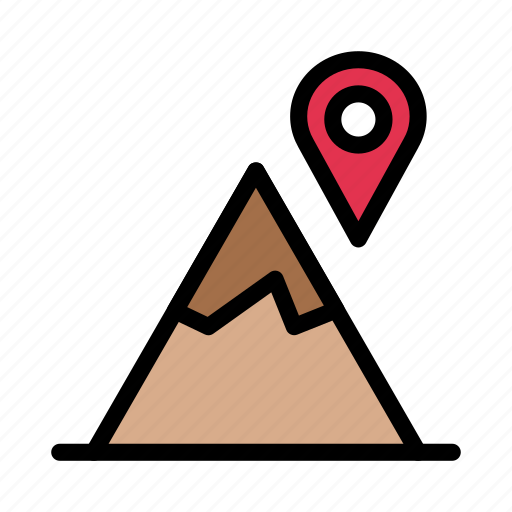 Hills, location, map, mountain, navigation icon - Download on Iconfinder